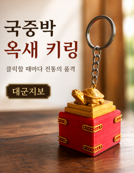 국중박 굿즈 옥새 키캡 키링 클리커 대군지보 1개 최저가